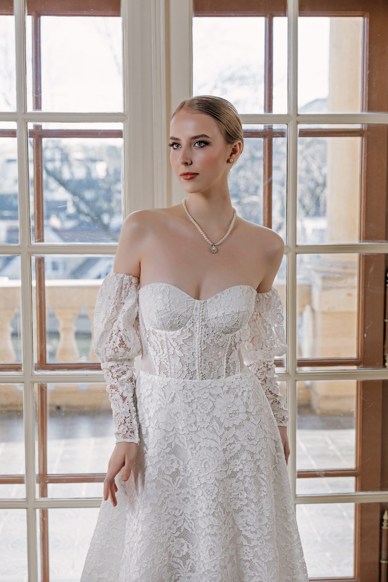 Debby A-vonalú menyasszonyi ruha – Viktoria Marriage