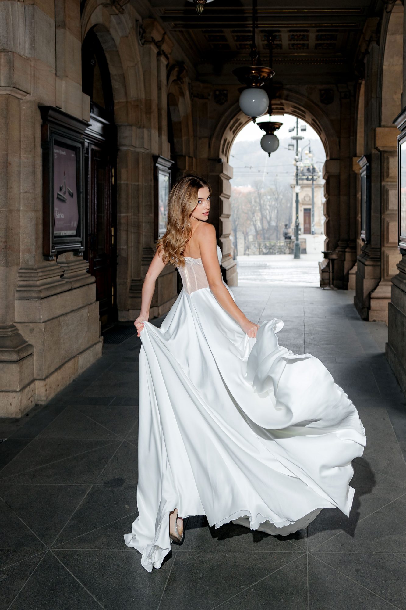 Denise A-vonalú menyasszonyi ruha – Viktoria Marriage
