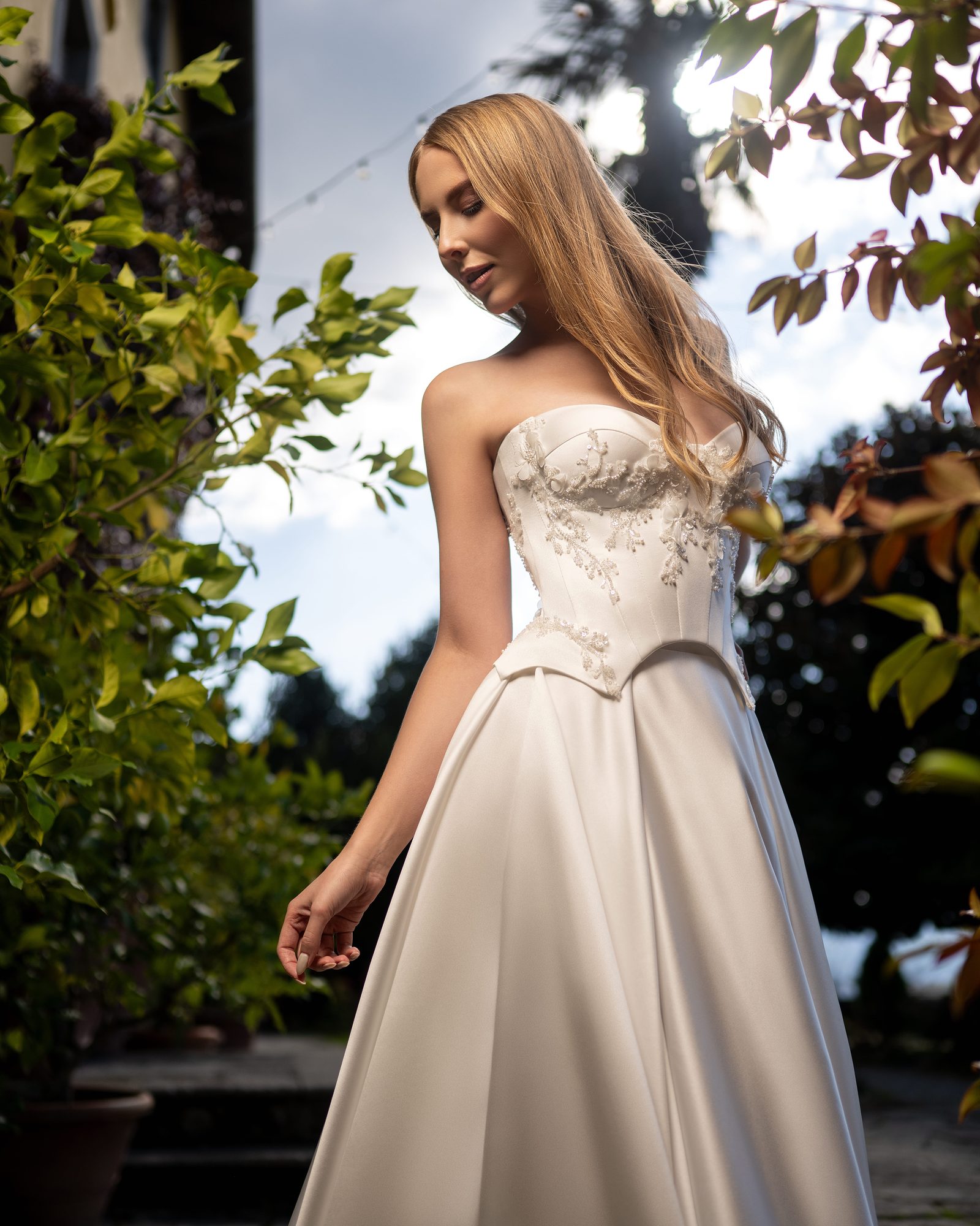 Jodie A-vonalú menyasszonyi ruha – Viktoria Marriage