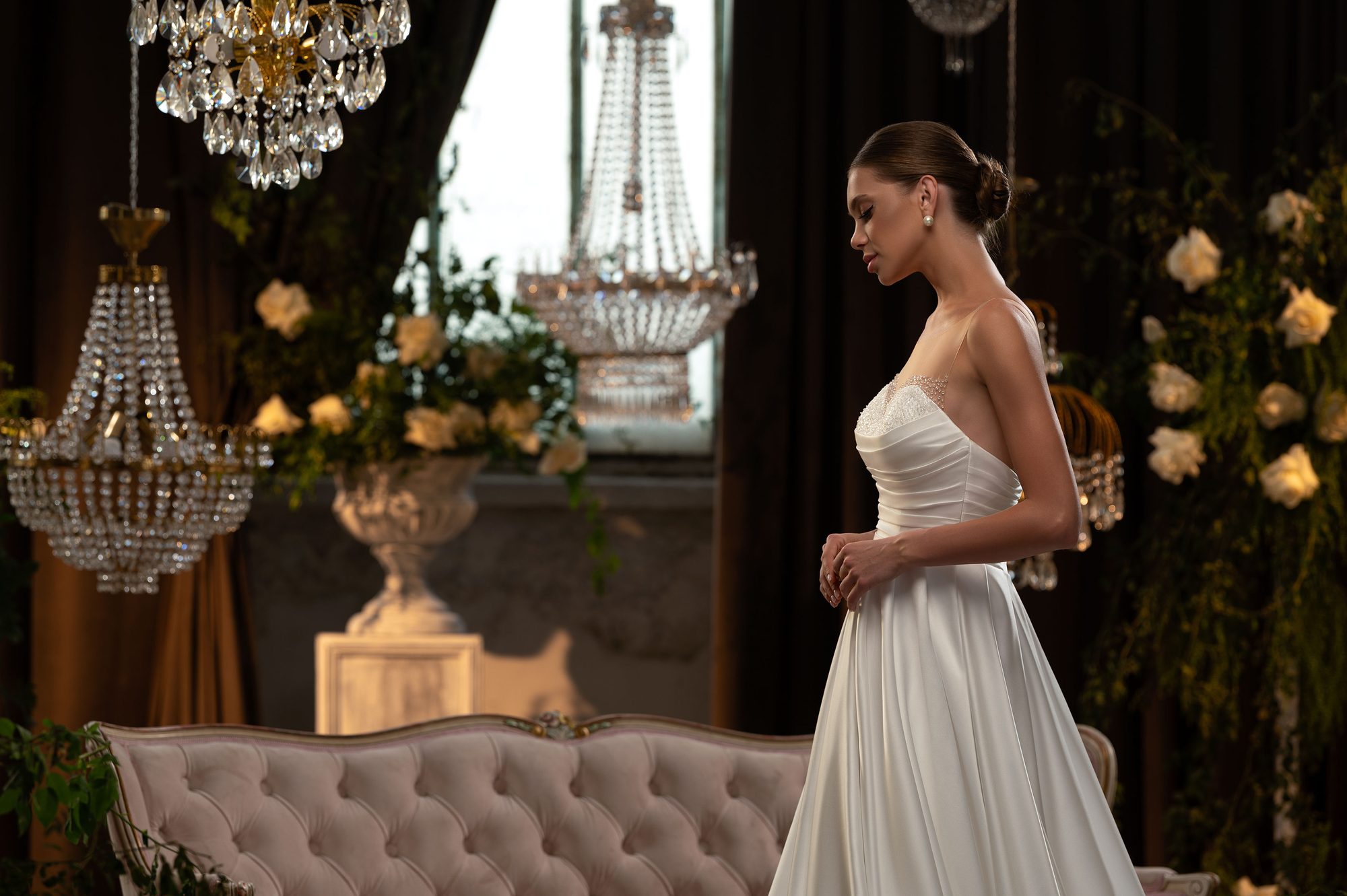 Medilin A-vonalú menyasszonyi ruha – Viktoria Marriage
